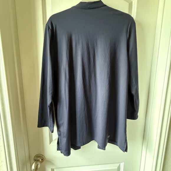 Talbots lightweight nylon and spandex open front cardigan - L - Picture 2 of 5